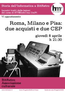 Roma, Milano e Pisa: due acquisti e due CEP…